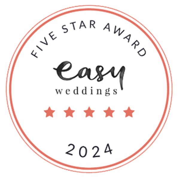 We've achieved the 2024 Five-Star Supplier award on www.easyweddings.com.au
